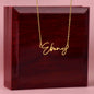 To My Beautiful Daughter Never Lose Signature Style Name Necklace