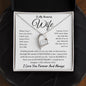 To My Amazing Wife Forever Love Necklace