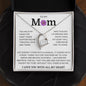 To My Mom, Life Doesn't Come With A Manual Forever Love Necklace