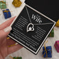 To My Wife Heart Is Full Forever Love Necklace