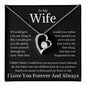 To My Wife Heart Is Full Forever Love Necklace