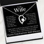To My Wife Heart Is Full Forever Love Necklace