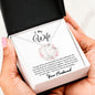 To My Wife, Amazing Life Forever Love Necklace