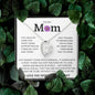 To My Mom, Life Doesn't Come With A Manual Forever Love Necklace