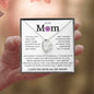 To My Mom, Life Doesn't Come With A Manual Forever Love Necklace