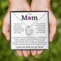 To My Mom, Life Doesn't Come With A Manual Forever Love Necklace