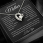To My Amazing Mother, I Love You Forever Love Necklace