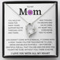 To My Mom, Life Doesn't Come With A Manual Forever Love Necklace