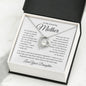 To My Amazing Mother Forever Love Necklace