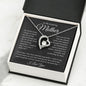 To My Amazing Mother, I Love You Forever Love Necklace