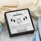 To My Mommy, Baby Bump, Forever Love Necklace