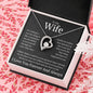 To My Wife Heart Is Full Forever Love Necklace