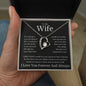 To My Wife Heart Is Full Forever Love Necklace