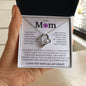 To My Mom, Life Doesn't Come With A Manual Forever Love Necklace