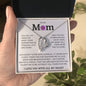 To My Mom, Life Doesn't Come With A Manual Forever Love Necklace