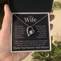 To My Wife Heart Is Full Forever Love Necklace