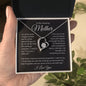 To My Amazing Mother, I Love You Forever Love Necklace