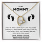 To My Mommy, Baby Bump, Forever Love Necklace