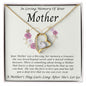 In Loving Memory Of Your Mother Forever Love Necklace