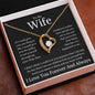 To My Wife Heart Is Full Forever Love Necklace