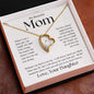 My Beautiful Mom, In My Heart Forever Love Necklace
