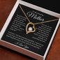 To My Amazing Mother, I Love You Forever Love Necklace