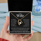 To My Wife Heart Is Full Forever Love Necklace