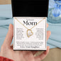 My Beautiful Mom, In My Heart Forever Love Necklace