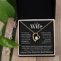 To My Wife Heart Is Full Forever Love Necklace