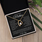 To My Amazing Mother, I Love You Forever Love Necklace