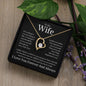 To My Wife Heart Is Full Forever Love Necklace