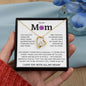 To My Mom, Life Doesn't Come With A Manual Forever Love Necklace