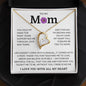 To My Mom, Life Doesn't Come With A Manual Forever Love Necklace