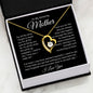 To My Amazing Mother, I Love You Forever Love Necklace