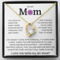 To My Mom, Life Doesn't Come With A Manual Forever Love Necklace