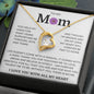 To My Mom, Life Doesn't Come With A Manual Forever Love Necklace