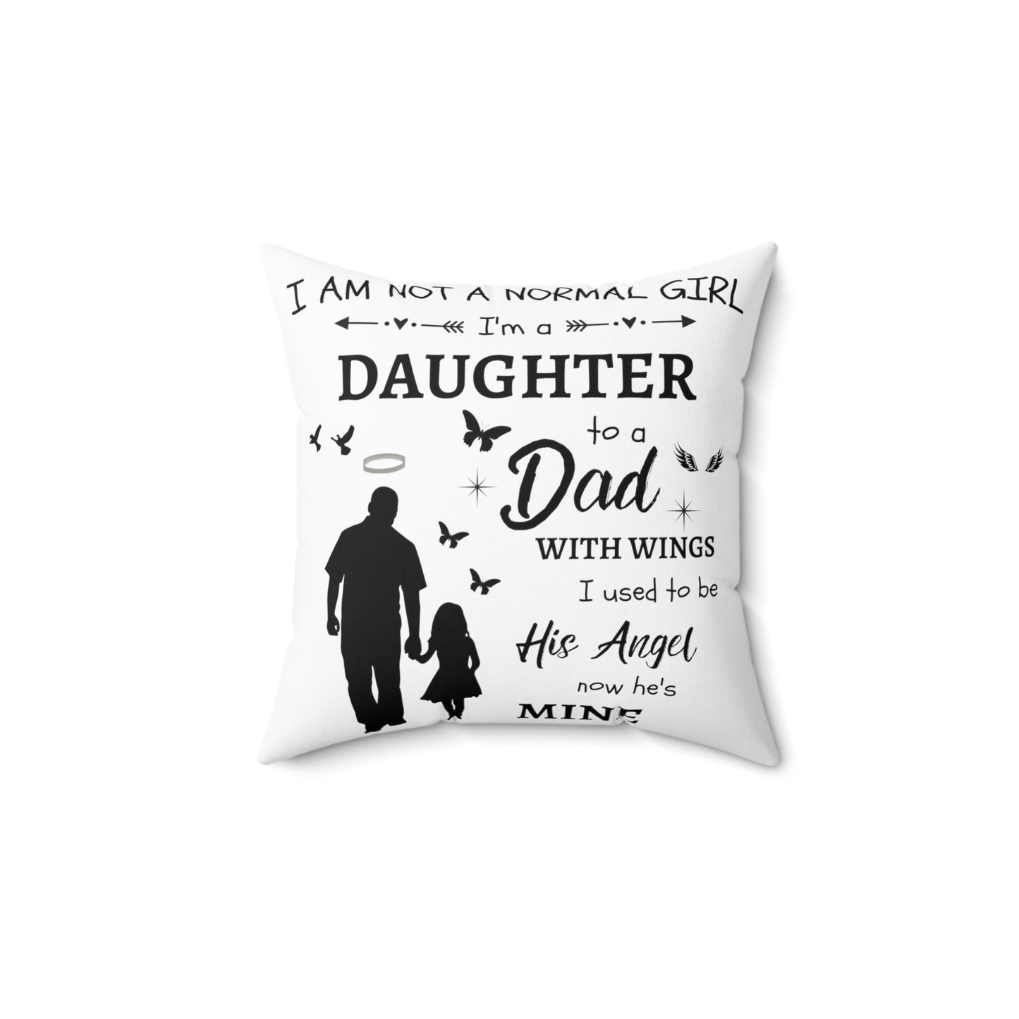 I Am Not A Normal Girl 3 Spun Polyester Square Pillow