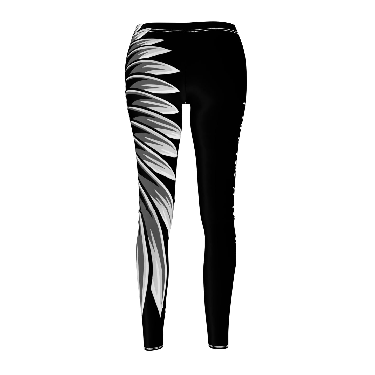 I Am Not A Normal Girl Angel Wing Women's Cut & Sew Casual Leggings (AOP)