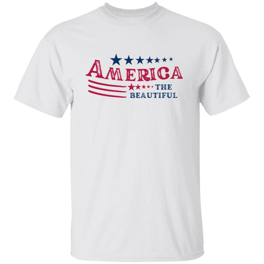 Distressed America The Beautiful G500 5.3 oz. T-Shirt