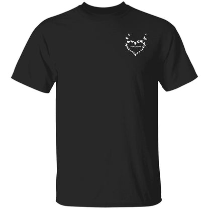 I Am Not A Normal Girl 4 Mom Angel G500 5.3 oz. Black T-Shirt With Mom's Name Across Her Heart