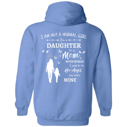 Personalized I Am Not A Normal Girl 6 Mom Angel HoodieG185 Pullover Hoodie