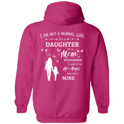 Personalized I Am Not A Normal Girl 6 Mom Angel HoodieG185 Pullover Hoodie