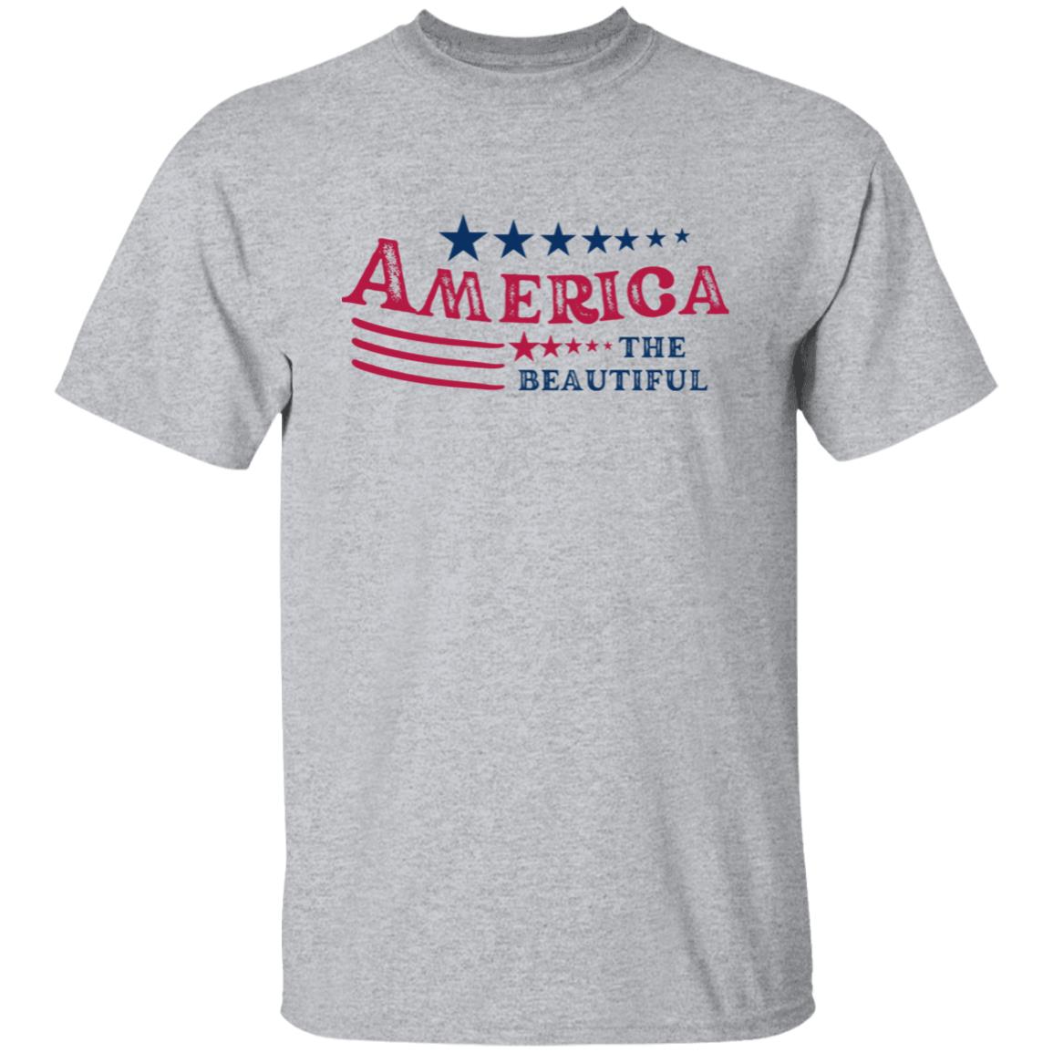 Distressed America The Beautiful G500 5.3 oz. T-Shirt