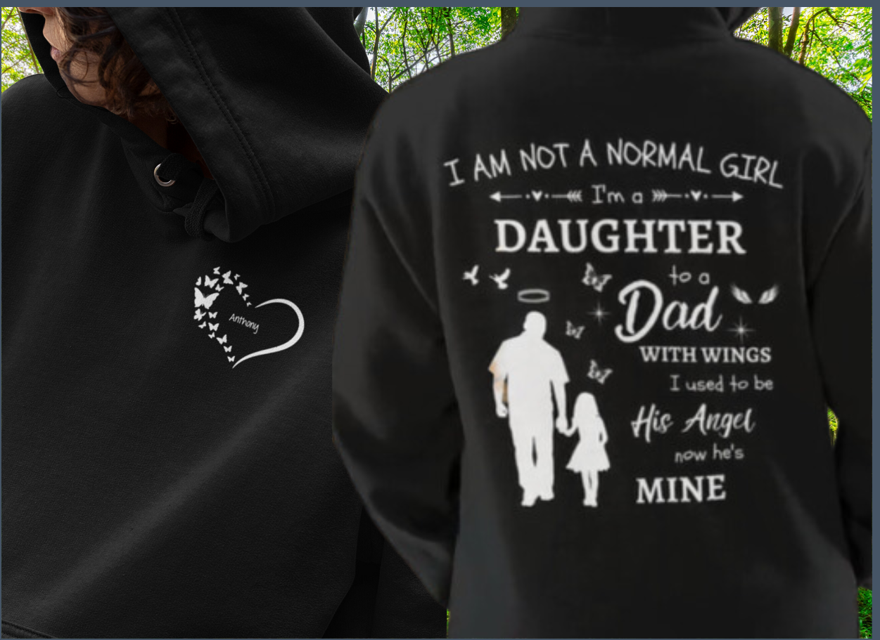 Dad and daughter online hoodies