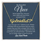 To My Beautiful Niece Personalized Heart Name Necklace