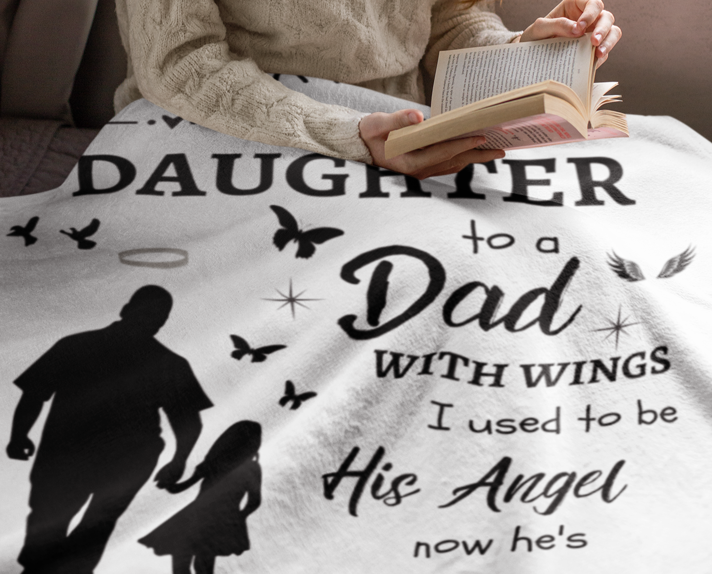 I Am Not A Normal Girl 3 Dad Angel VPL Cozy Plush Fleece Blanket - 60x80