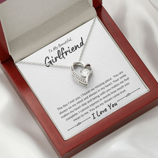 To My Beautiful Girlfriend, Forever Love Necklace