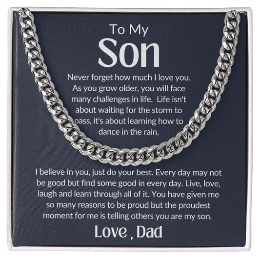To My Son, Love Dad