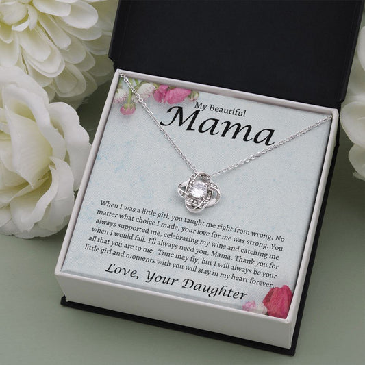 My Beautiful Mama Roses Love Knot Necklace