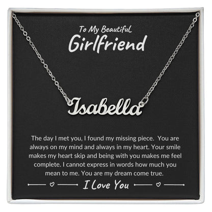 My Beautiful Girlfriend Personalized Name Necklace